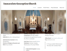 Tablet Screenshot of immaculateconceptionkenton.org
